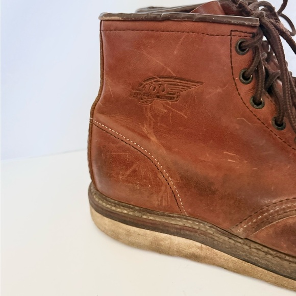 Red Wing 100th Anniversary Moc Toe Limited Edition Boots Sz 8.5 USA Leather - Picture 4 of 13